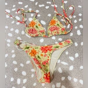 Blackbough Swim Bikini Set Kelly triangle top oasis lana side ring cheeky bottom